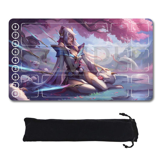Irelia - League Of Legends Riftbound Playmat 24x14 in + Free Storage Bag