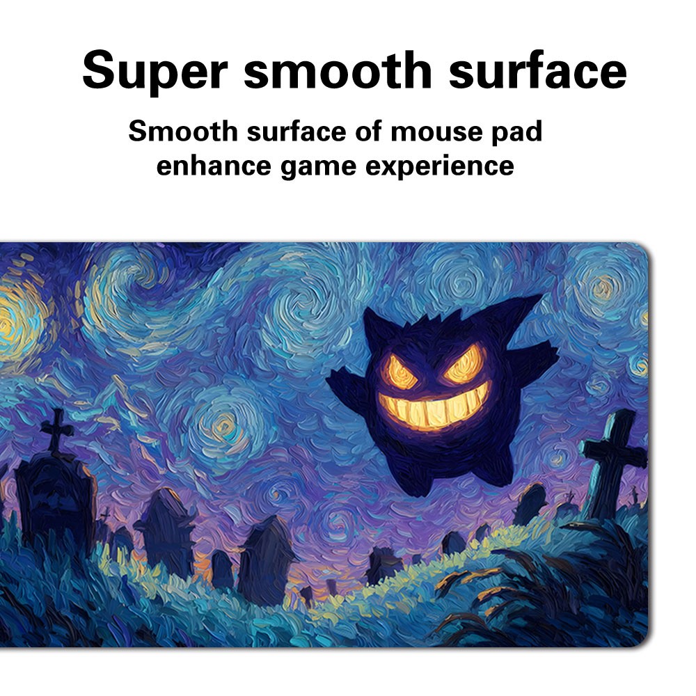 238207 - Board Game Pokemon Gengar Playmat Stitched Edge Games Mousepad Play Mat of TCG
