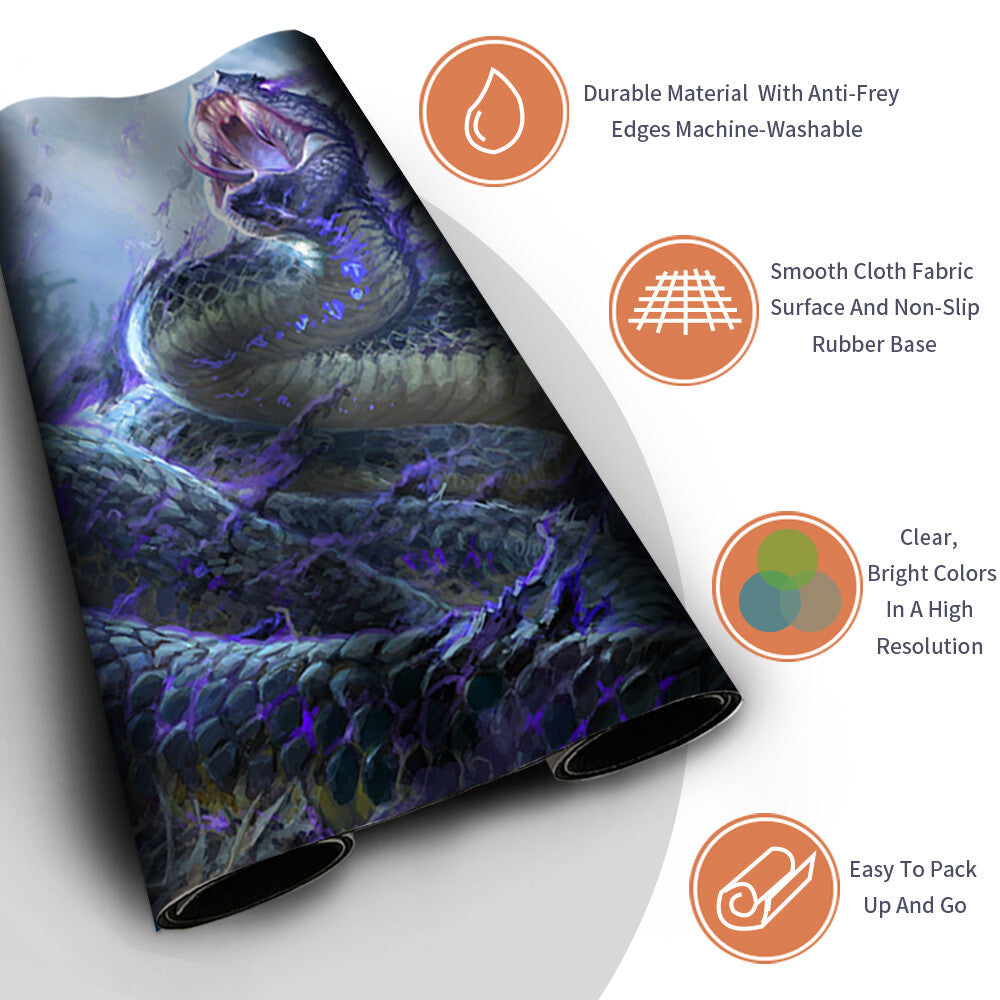 Rottenmouth Viper - Magic The Gathering MTG Playmat TCG CCG MTG Playmat Stitched Edge