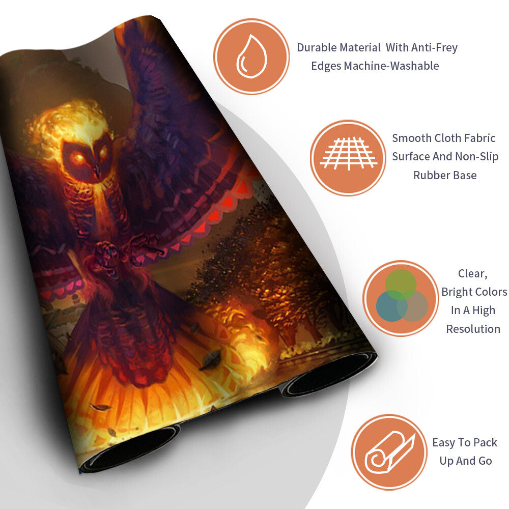 Wiederentflammender Phoenix -Magic The Gathering MTG Playmat TCG CCG MTG Playmat Stitched Edge