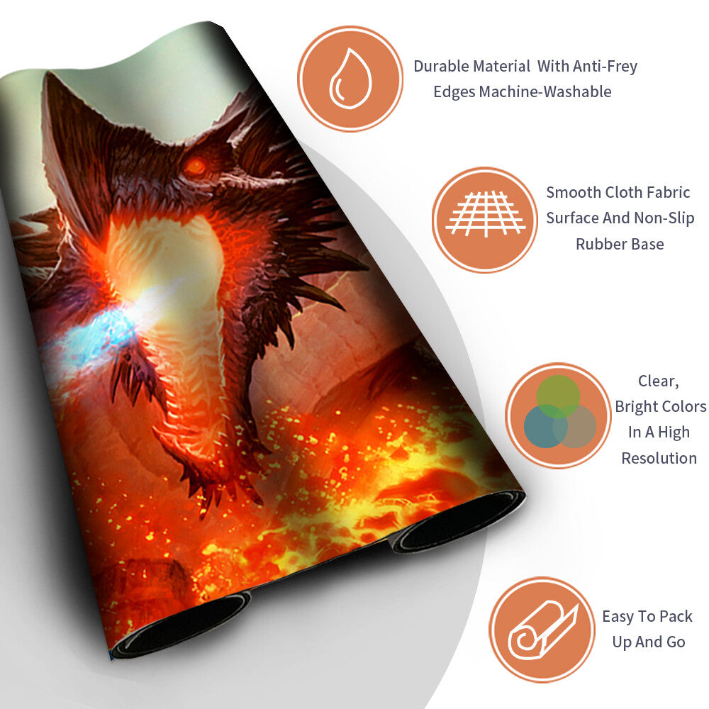 Ancient Hellkite - Magic The Gathering MTG Playmat TCG CCG MTG Playmat Stitched Edge