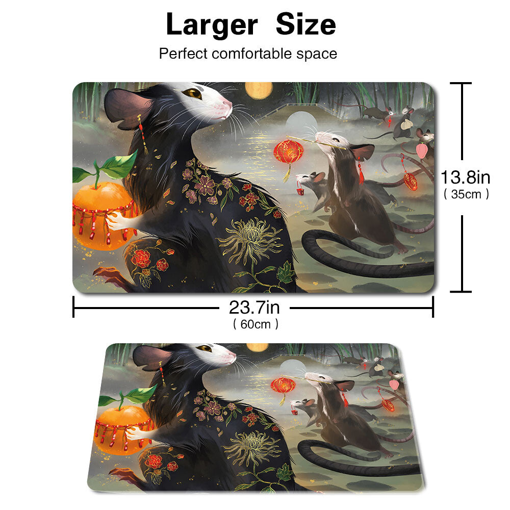 PACK RAT - Board Game MTG Playmat Games Mousepad Play Mat of TCG Stitched Edge