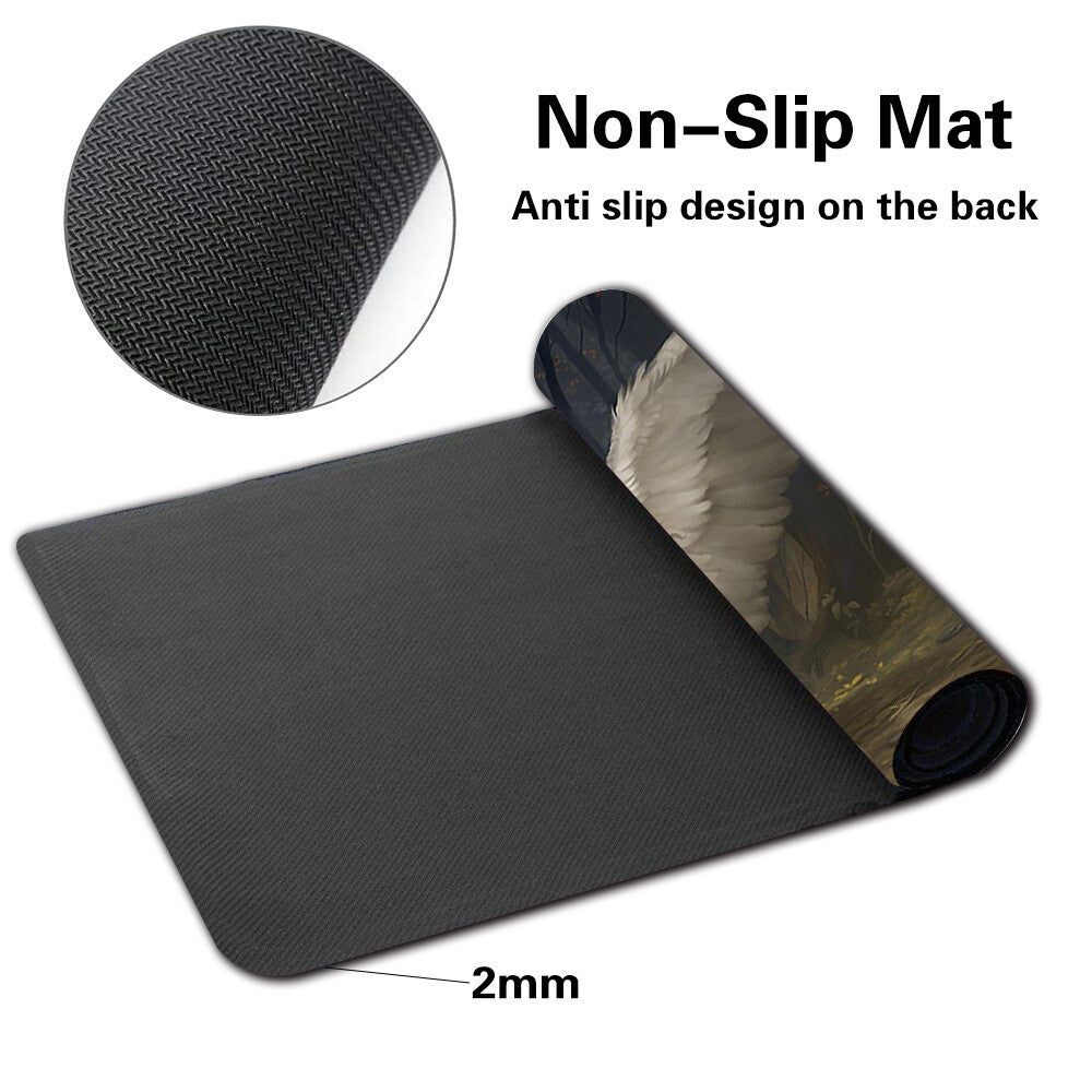 Angel of Flight Alabaster - Board Game MTG Playmat Mousepad Play Mat of TCG Stitched Edge