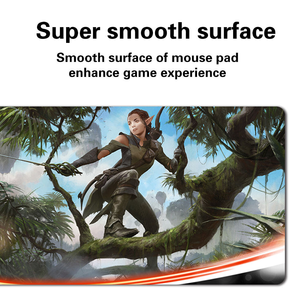Nissa Vastwood Seer - Board Game MTG Playmat Games Mousepad Play Mat of TCG Stitched Edge