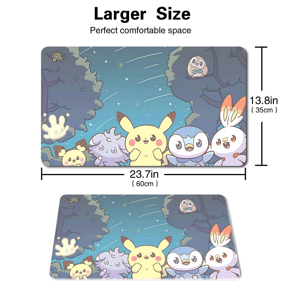 742604 - Board Game Pokemon Pikachu Playmat Stitched Edge Games Mousepad Play Mat of TCG