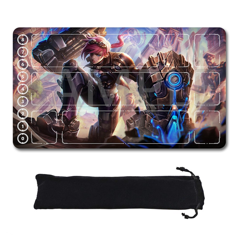 Riven - League Of Legends Riftbound Playmat 24x14 in + Free Storage Bag