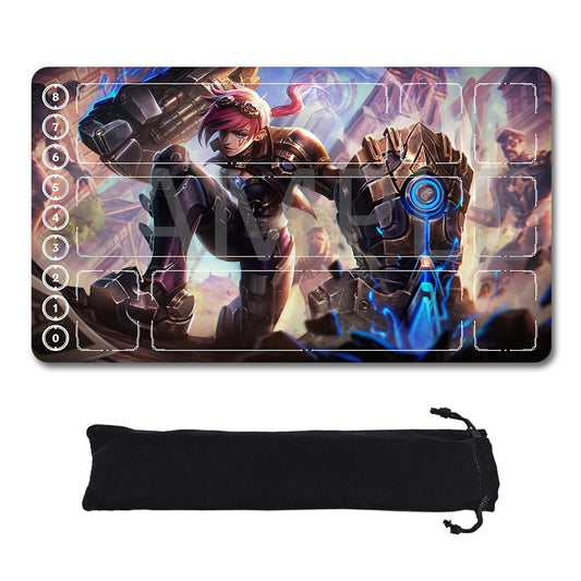 Riven - League Of Legends Riftbound Playmat 24x14 in + Free Storage Bag