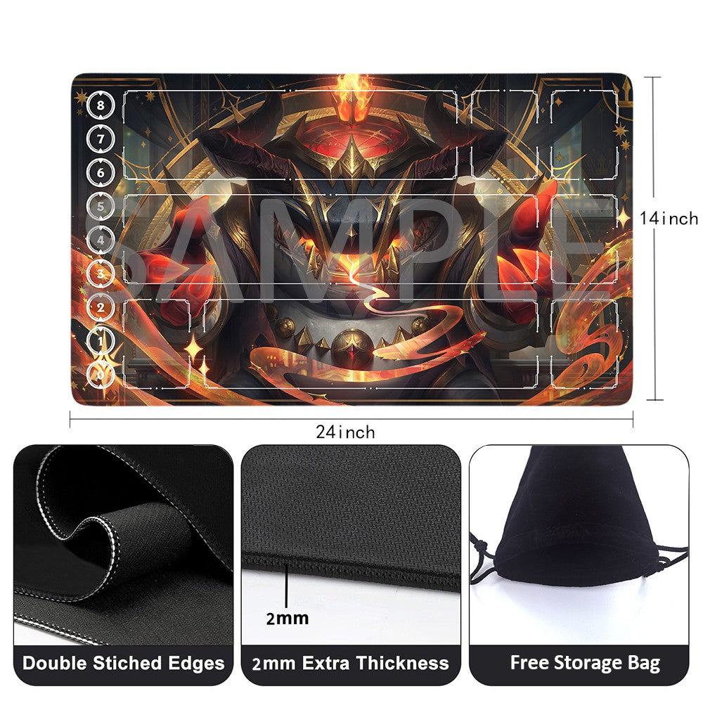 Xerath - League Of Legends Riftbound Playmat 24x14 in + Free Storage Bag