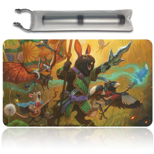 VALLEY QUESTCALLER - Magic The Gathering MTG Playmat TCG CCG MTG Playmat Stitched Edge