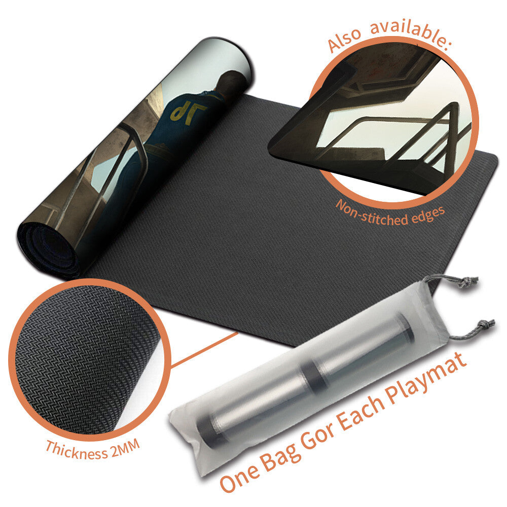 OPEN THE VAULTS - Magic The Gathering MTG Playmat TCG CCG MTG Playmat Stitched Edge