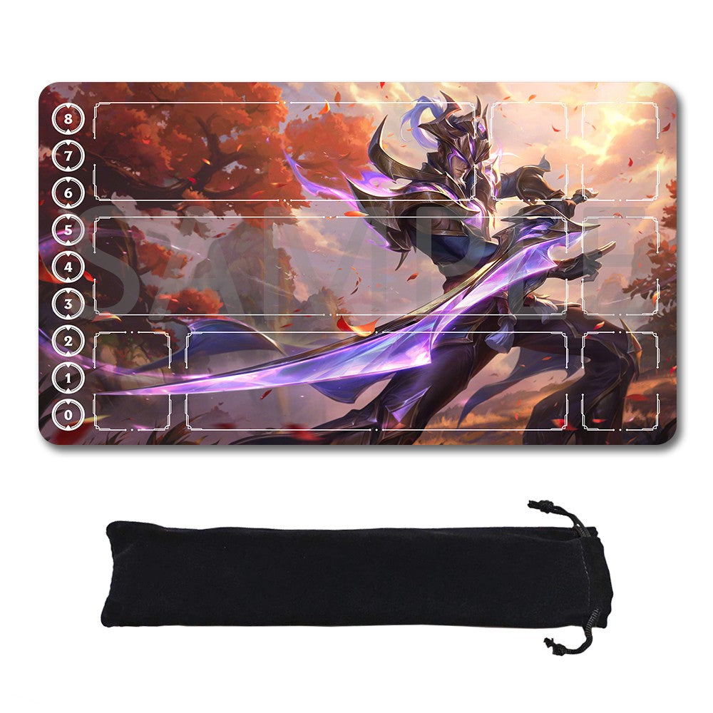 Master Yi - League Of Legends Riftbound Playmat 24x14 in + Free Storage Bag