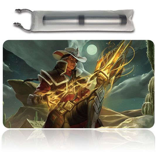 ONE LAST JOB - Magic The Gathering MTG Playmat TCG CCG MTG Playmat Stitched Edge