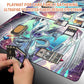 Yugioh Playmat Stitched Edge With Card Zones Yugioh Mouse pad Playmat Stitched Edge of Yugioh TCG | 2427909
