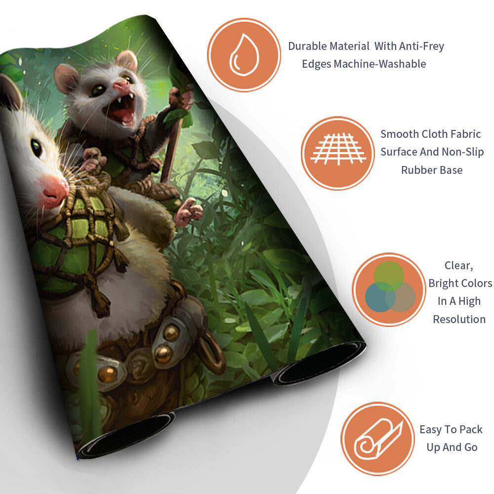 TENDER WILDGUIDE - Magic The Gathering MTG Playmat TCG CCG MTG Playmat Stitched Edge