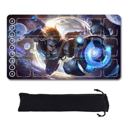 Ezreal - League Of Legends Riftbound Playmat 24x14 in + Free Storage Bag