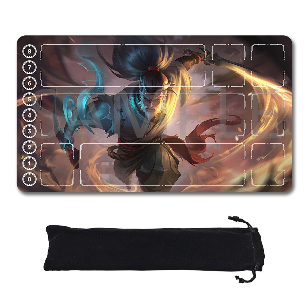 Yasuo - League Of Legends Riftbound Playmat 24x14 in + Free Storage Bag