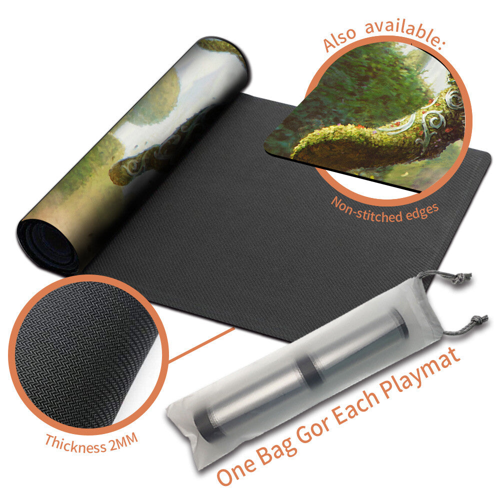 TOPIARY PANTHER - Magic The Gathering MTG Playmat TCG CCG MTG Playmat Stitched Edge