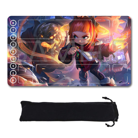Annie Hastur - League Of Legends Riftbound Playmat 24x14 in + Free Storage Bag