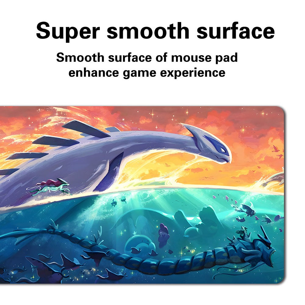 836258 - Board Game Pokemon Lugia Playmat Stitched Edge Games Mousepad Play Mat of TCG