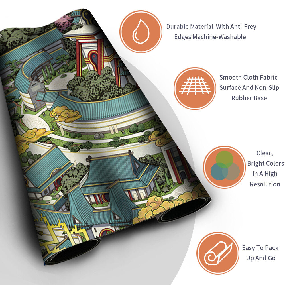 UKIYO-E PLAINS -Board Game MTG Playmat Mouse Pad Playmat of MTG TCG CCG Stitched Edge