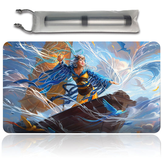 MU YANLING, WIND RIDER - Magic The Gathering MTG Playmat TCG CCG MTG Playmat Stitched Edge