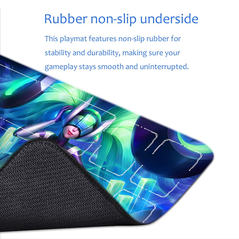 Sona - League Of Legends Riftbound Playmat 24x14 in + Free Storage Bag