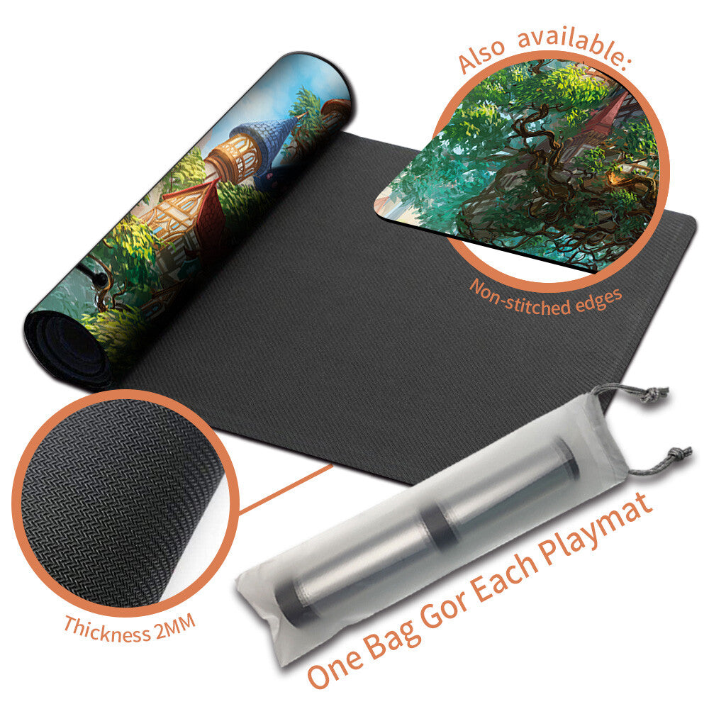 EDGEWALL INN - Magic The Gathering MTG Playmat TCG CCG MTG Playmat Stitched Edge