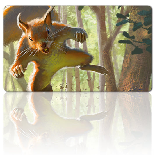 Squirrel Token - Board Game MTG Playmat Table Mat Games Mousepad Play Mat of TCG Stitched Edge