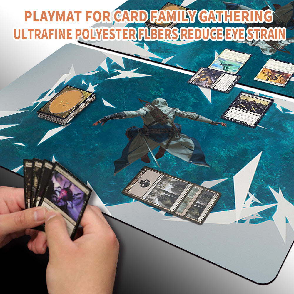 RESTART SEQUENCE - Magic The Gathering MTG Playmat TCG CCG MTG Playmat Stitched Edge