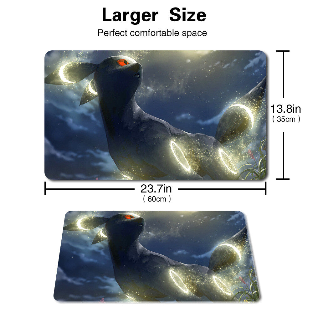 836499 - Board Game Pokemon Umbreon Playmat Stitched Edge Games Mousepad Play Mat of TCG