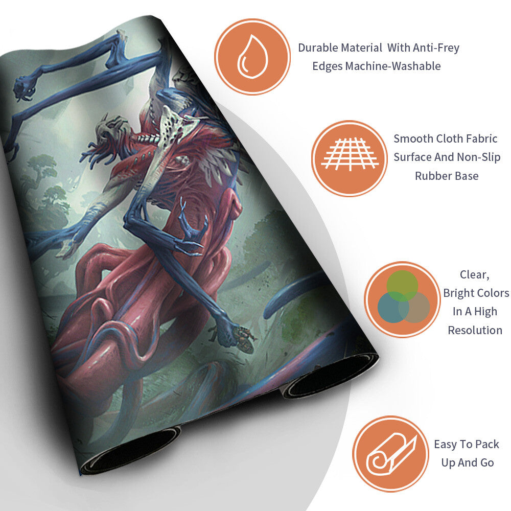 Twins of Discord - Magic The Gathering MTG Playmat TCG CCG MTG Playmat Stitched Edge