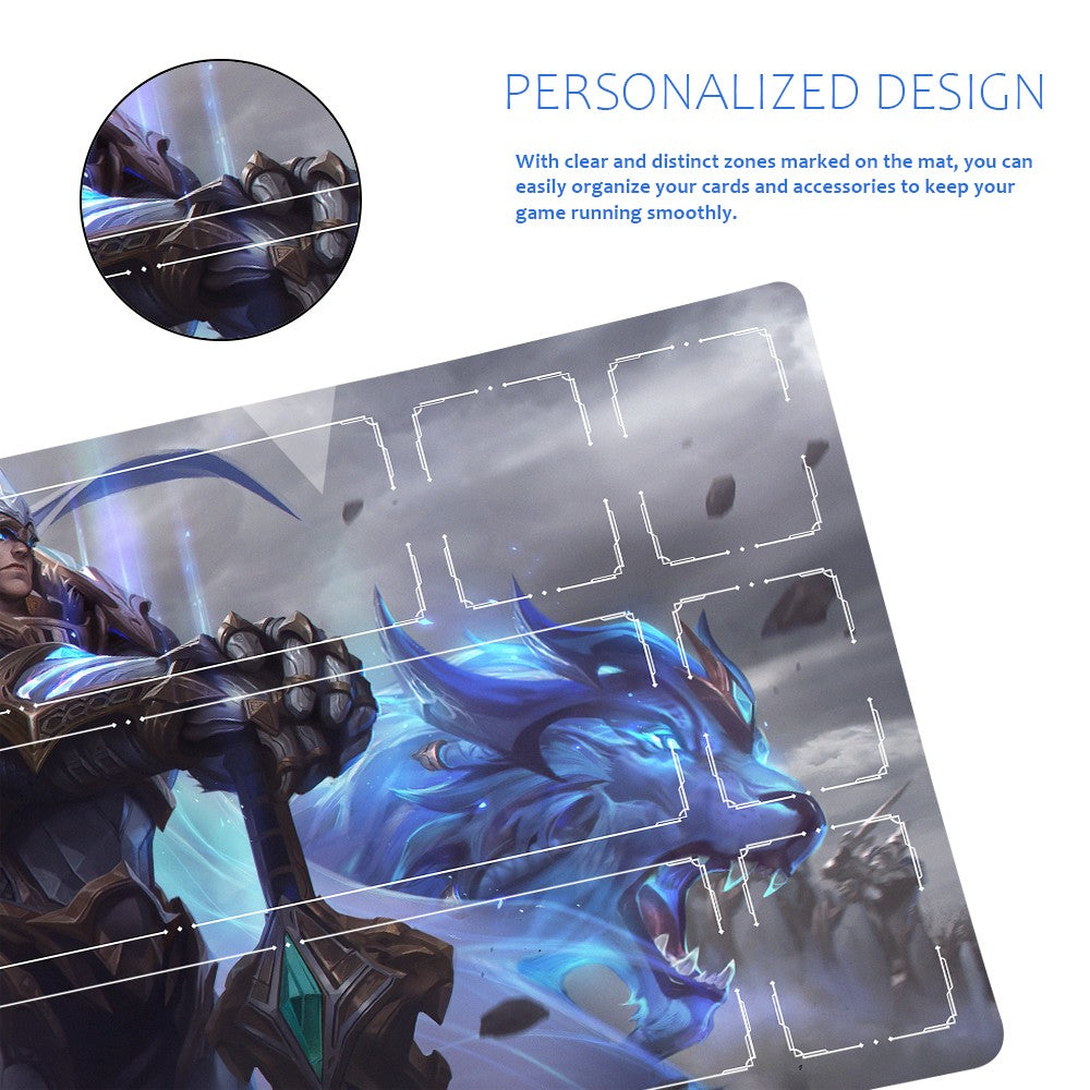 Garen - League Of Legends Riftbound Playmat 24x14 in + Free Storage Bag