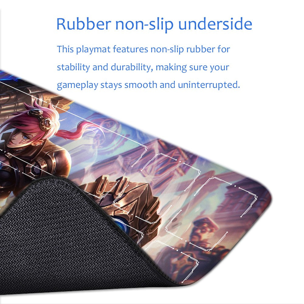 Riven - League Of Legends Riftbound Playmat 24x14 in + Free Storage Bag