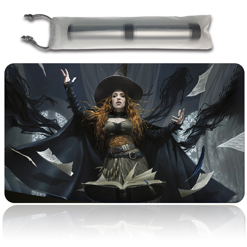 TASHA, THE WITCH QUEEN - Magic The Gathering Playmat MTG CCG TCG Playmat Stitched Edge
