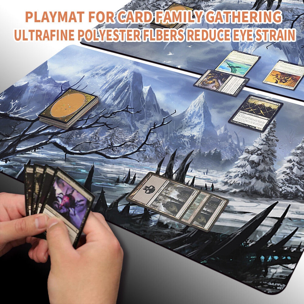 Wooded-Foothills - Magic The Gathering MTG Playmat TCG CCG MTG Playmat Stitched Edge