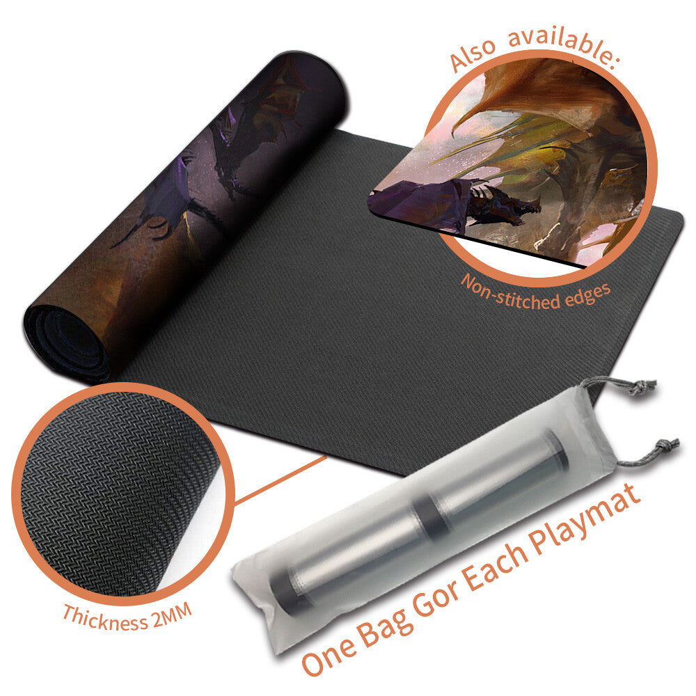 THE UR-DRAGON - Magic The Gathering MTG Playmat TCG CCG MTG Playmat Stitched Edge