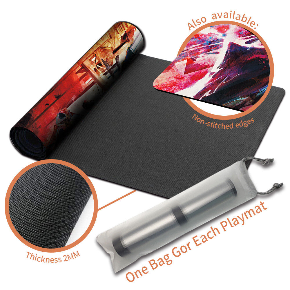 LIGHTNING HELIX - Magic The Gathering MTG Playmat TCG CCG MTG Playmat Stitched Edge