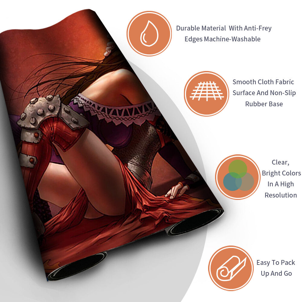 Liliana vess chandra - Magic The Gathering Playmat TCG CCG MTG Playmat Stitched Edge