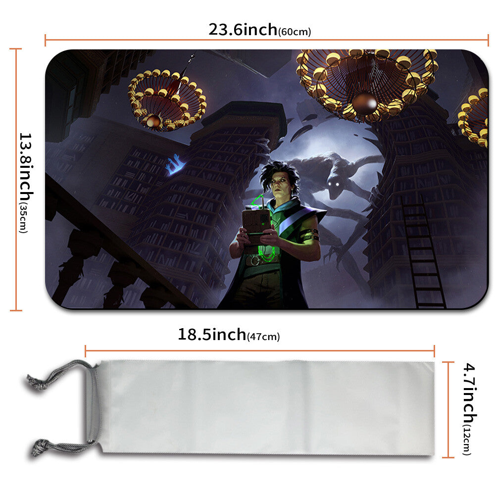 Duskmourn，House of Horror - Magic The Gathering MTG Playmat TCG CCG MTG Playmat Stitched Edge