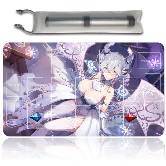 Yugioh Playmat Stitched Edge With Card Zones Yugioh Mouse pad Playmat Stitched Edge of Yugioh TCG | 3595833