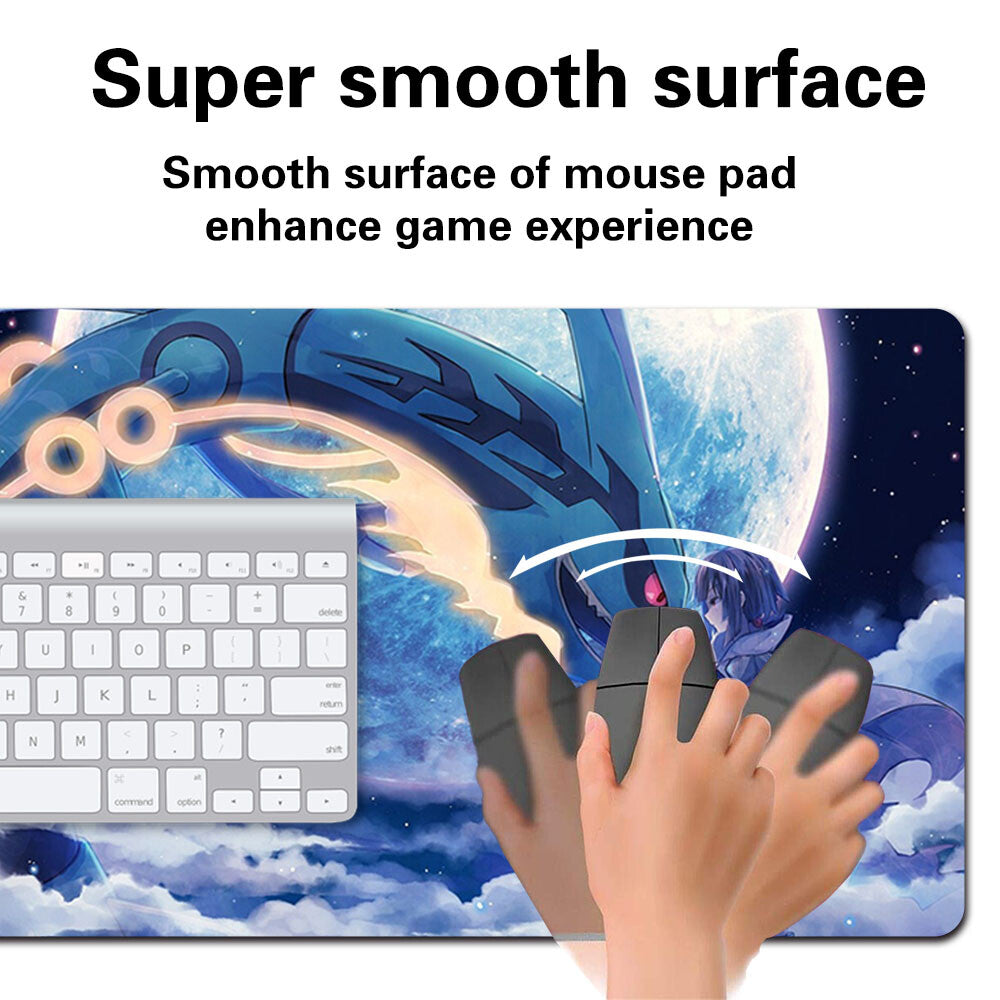 Pokemon67 - Board Game Pokemon Rayquaza Playmat Stitched Edge Games Mousepad Play Mat of TCG