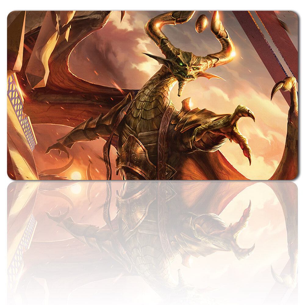 Nicol Bolas, God-Pharaoh - Board Game MTG Playmat Games Mousepad Play Mat of TCG Stitched Edge