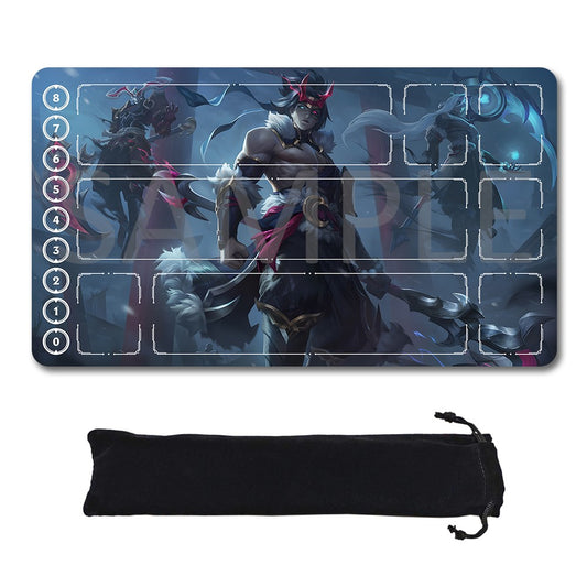 Kayn - League Of Legends Riftbound Playmat 24x14 in + Free Storage Bag
