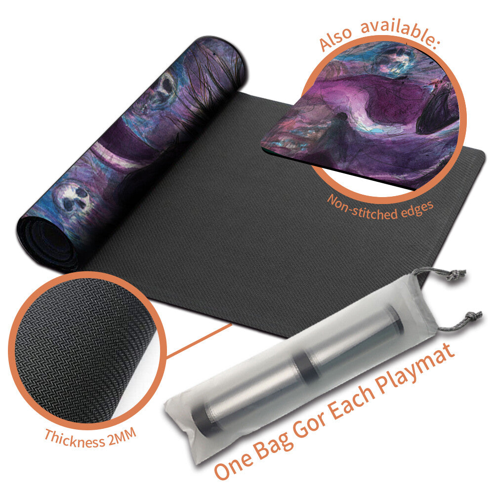 LILIANA, DREADHORDE GENERAL- Board Game MTG Playmat Magic The Gathering Playmat Stitched Edge