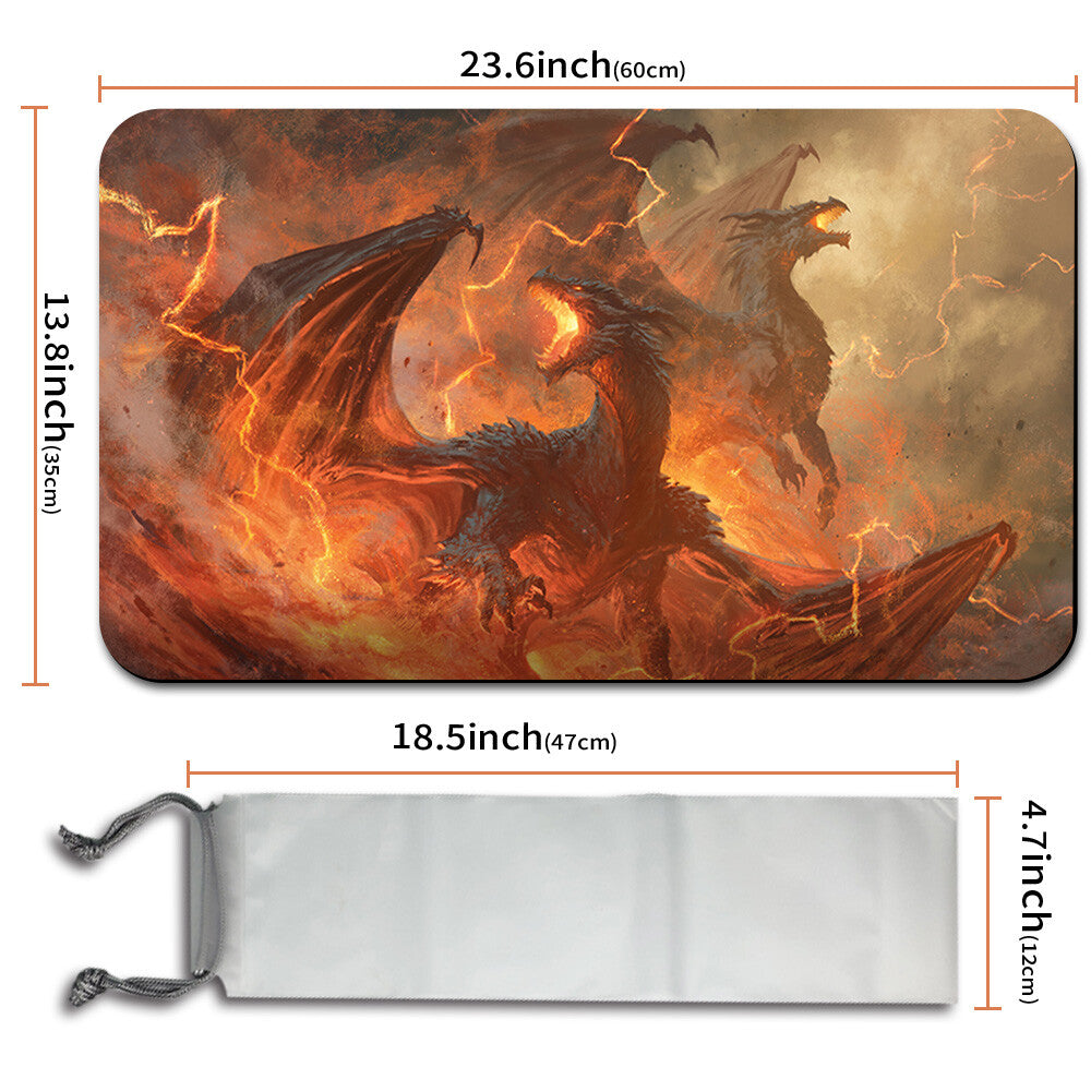 RITE OF THE DRAGONCALLER - Magic The Gathering MTG Playmat TCG CCG MTG Playmat Stitched Edge