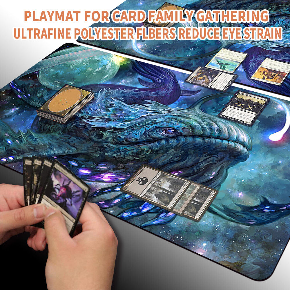 Star Whale - Magic The Gathering MTG Playmat TCG CCG MTG Playmat Stitched Edge