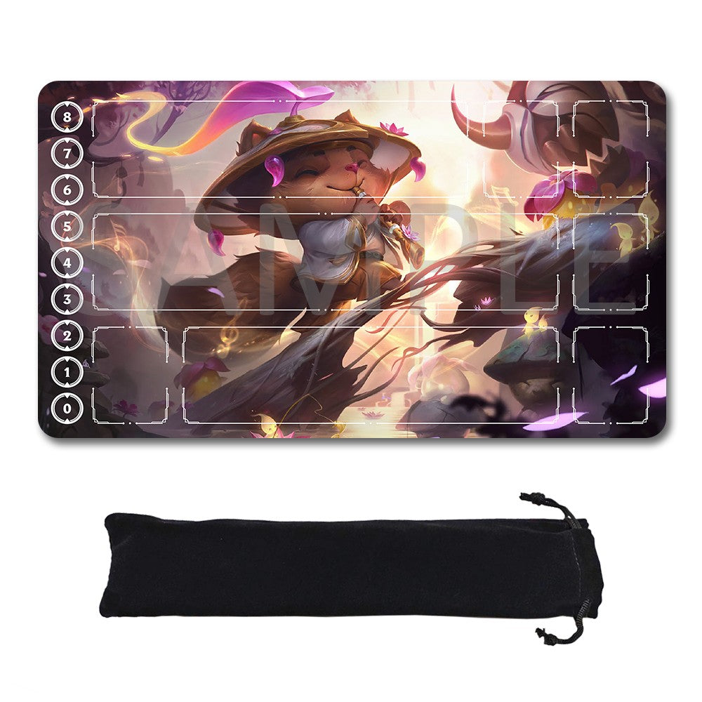 Teemo - League Of Legends Riftbound Playmat 24x14 in + Free Storage Bag