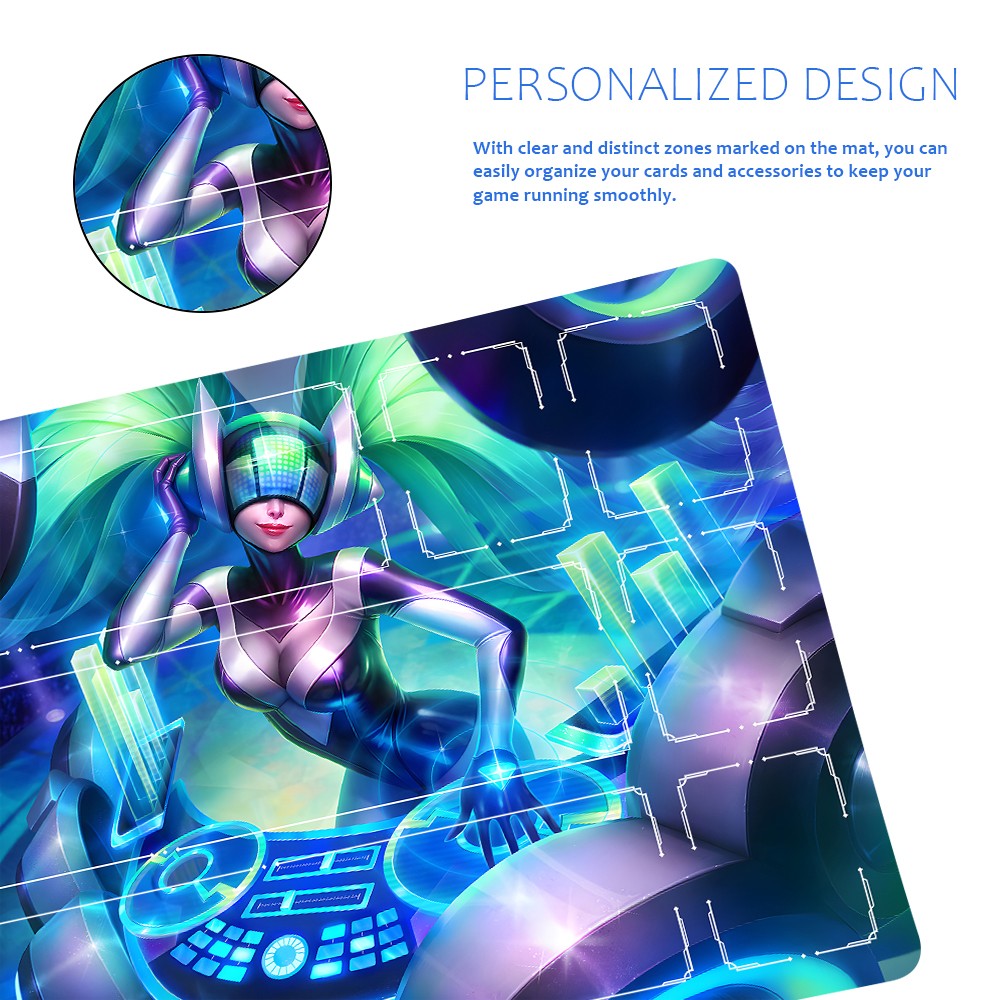 Sona - League Of Legends Riftbound Playmat 24x14 in + Free Storage Bag