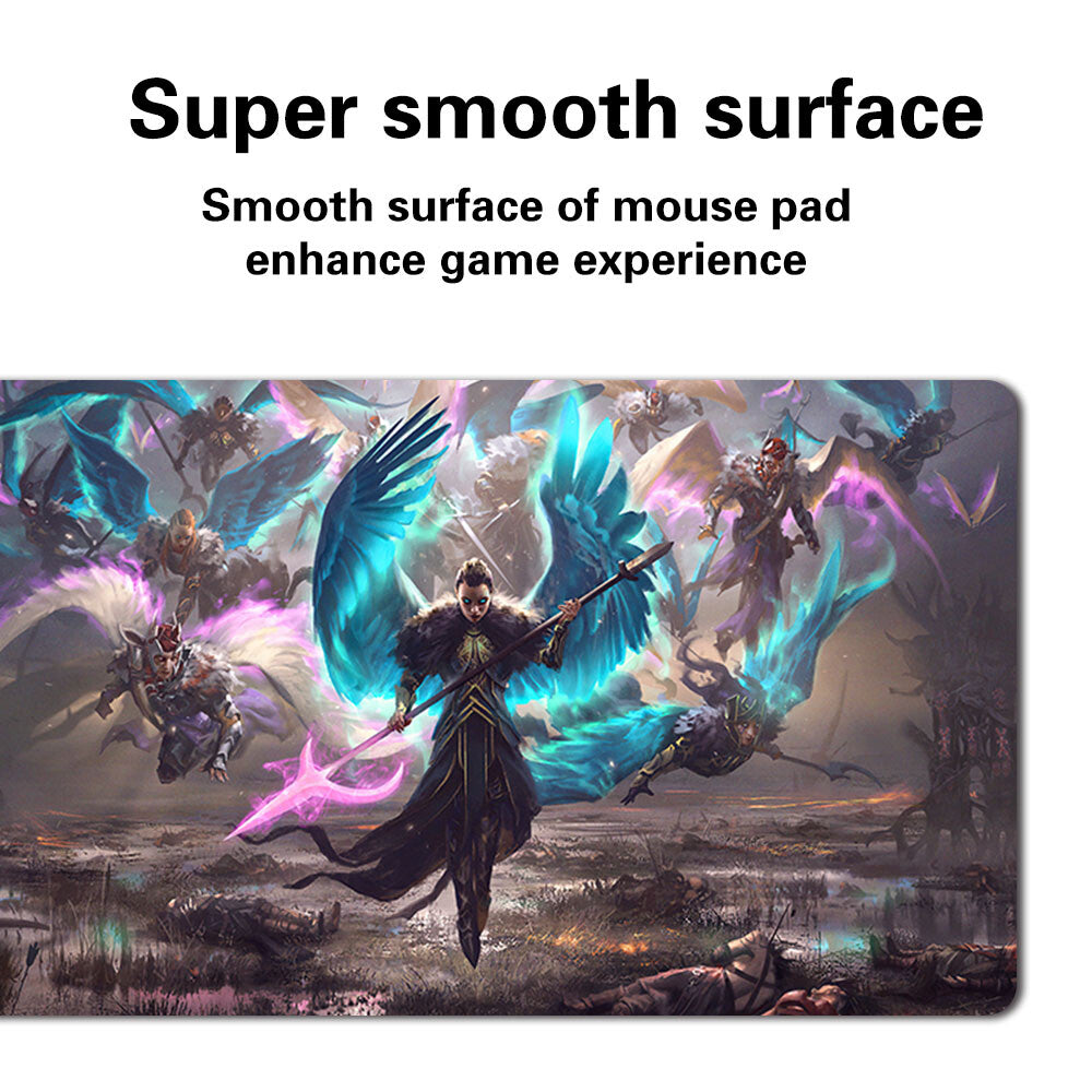 Rampage of the Valkyries - Board Game MTG Playmat Games Mousepad of TCG CCG Stitched Edge