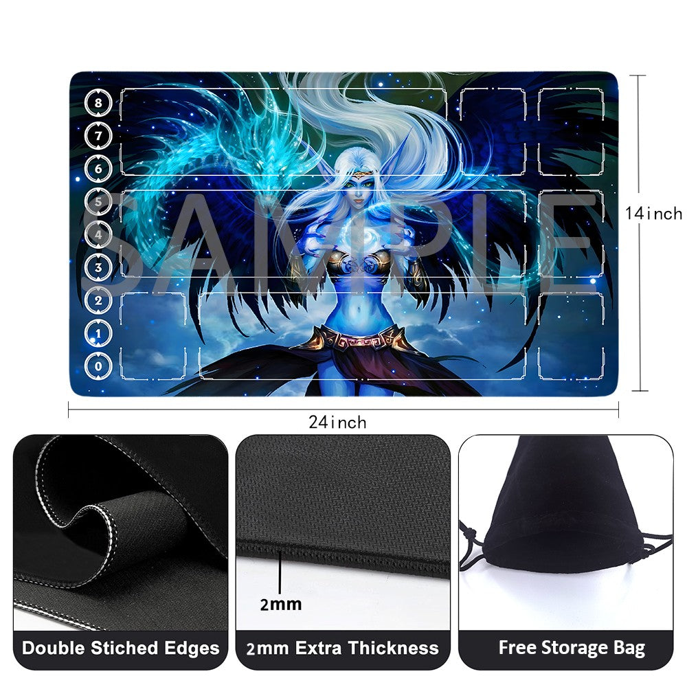 Morgana - League Of Legends Riftbound Playmat 24x14 in + Free Storage Bag